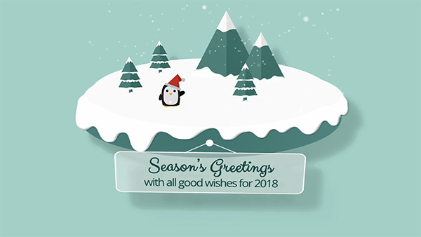 b2bcards corporate christmas eacrd ref:234747855.jpg, Scenery,Santa,Snowman, Colours,Teal