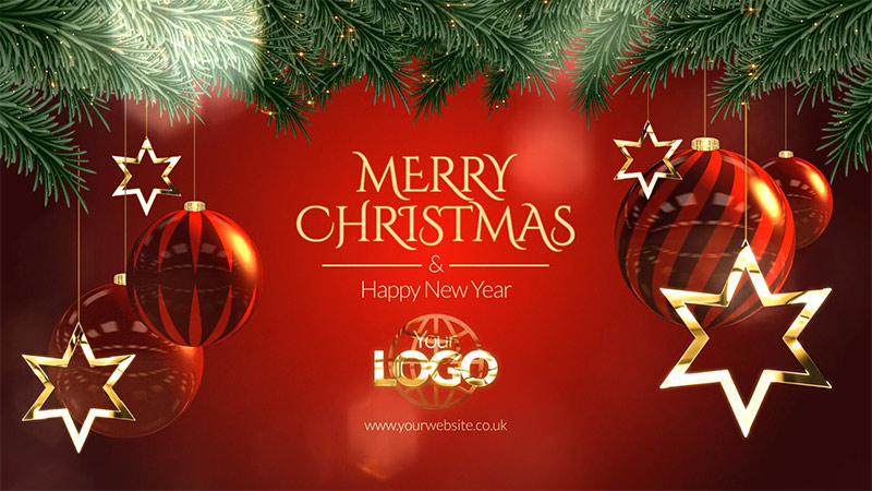 b2bcards corporate christmas eacrd ref:877940638.jpg, Baubles,Stars, Red,Green,Gold