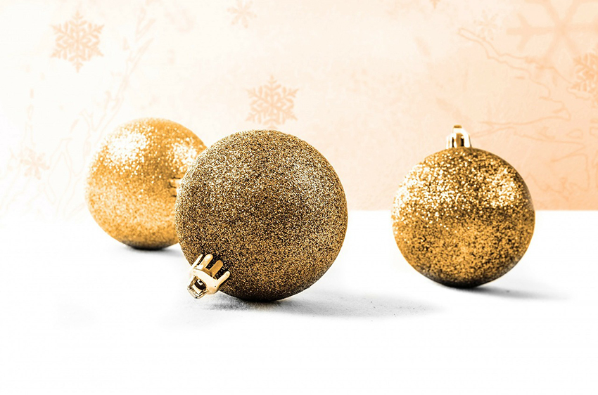 b2bcards corporate christmas eacrd ref:b2b-ecards-baubles-gold-899.jpg, Baubles, Gold