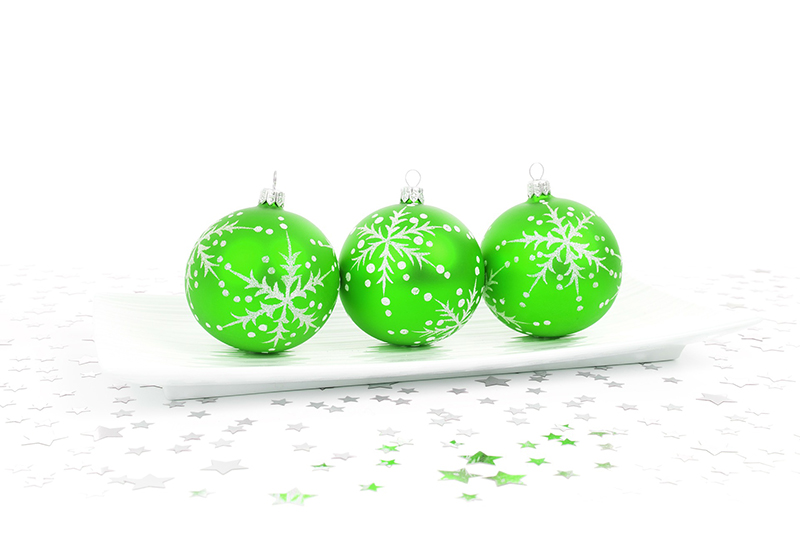 b2bcards corporate christmas eacrd ref:b2b-ecards-baubles-green-410.jpg, Baubles, Green