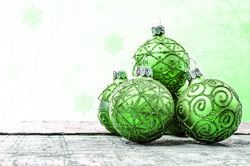 b2bcards corporate christmas eacrd ref:b2b-ecards-baubles-green-583.jpg, Baubles, Green