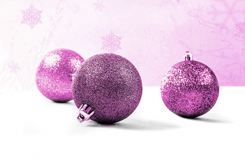 b2bcards corporate christmas eacrd ref:b2b-ecards-baubles-pink-917.jpg, Baubles, Pink