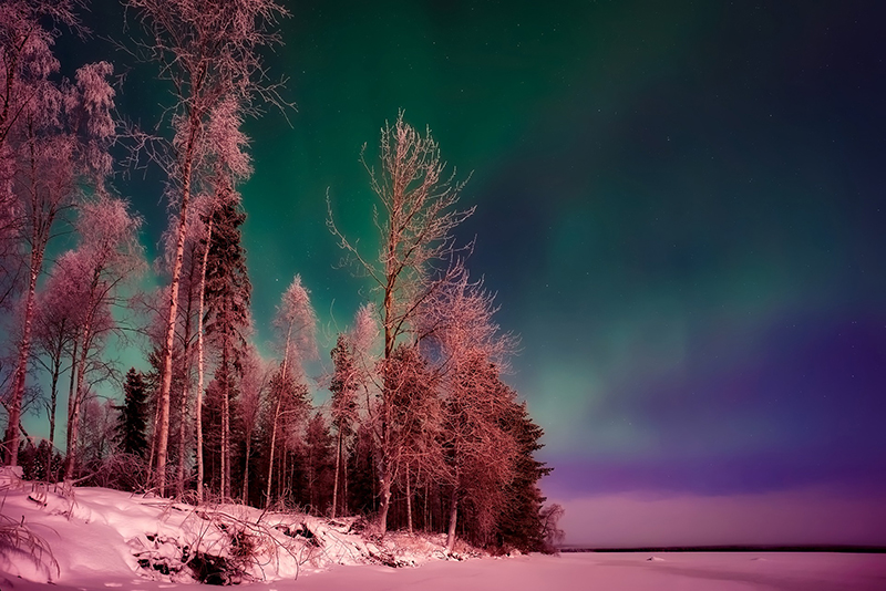 b2bcards corporate christmas eacrd ref:b2b-ecards-northern-lights-scenery-colours-1007.jpg, Northern Lights,Scenery, Colours