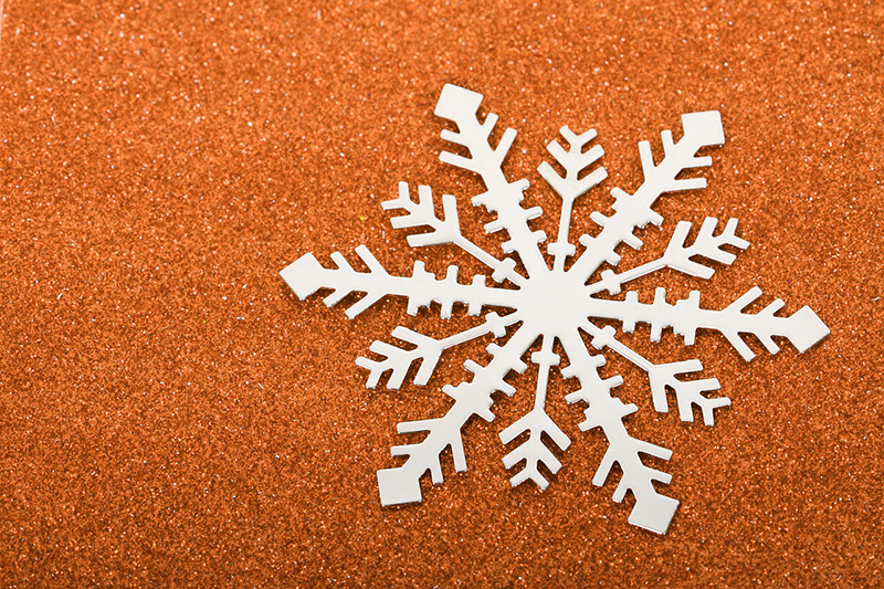 b2bcards corporate christmas eacrd ref:b2b-ecards-snowflakes-orange-498.jpg, Snowflakes, Orange