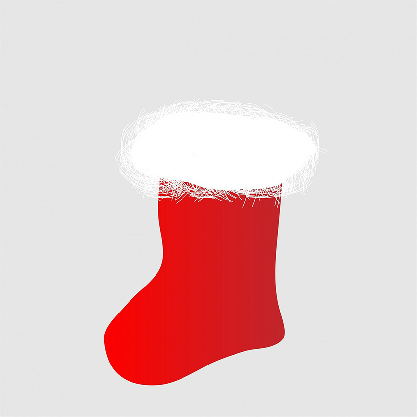 b2bcards corporate christmas eacrd ref:b2b-ecards-stocking-artwork-illustrations-red-white-858.jpg, Stocking,Artwork,Illustrations, Red,White